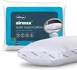 Silentnight Airmax Super Support Pillow - Orthopedic Breathable Cooling Foam Pillow for Neck and Shoulder Pain Relief Hypoallergenic Bed Pillow - Pack of 1, White