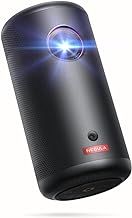 NEBULA Capsule 3 1080p Mini Projector, Smart 200 ANSI-Lumen Portable Projector with Official Google TV, Built-In Netflix, Dolby Digital, 120-Inch Picture, Built-In Battery with 2.5 Hours of Playtime