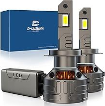 D-Lumina H7 LED Headlight Bulb Canbus Error Free 160W 30000LM,CPS Chip 6500K 500% Bright,Thick Copper Tube Cooling,LED Lamp Lights-2 Pcs