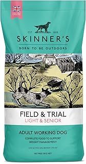 Skinner’s Field & Trial Light & Senior – Complete Dry Dog Food, Ideal for Older, Overweight or Less Active Dogs, 15kg