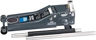 Draper 2 Tonne Car Trolley Jack | Quick Lift Low Profile Hydraulic Car Ramps | 31481, Grey and Black