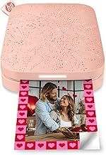 HP Sprocket 2x3 Inch Instant Smartphone Photo Printer - Portable Color Wireless Mobile Printer - Zink Sticky-Back Photos - Print from Compatible iOS & Android Devices with Bluetooth w/Fun App - Pink