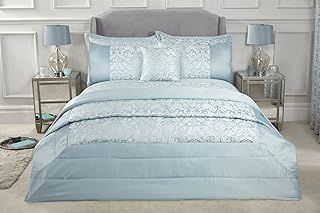 Emma Barclay Eden - Embellished Jacquard Quilted Bedspread Set in Duck Egg - To Fit Double/King (EDEBEDDUC)