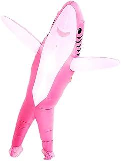Inflatable Costume Adult shark costume- Funny Dress Party Costume for Adult Halloween blue