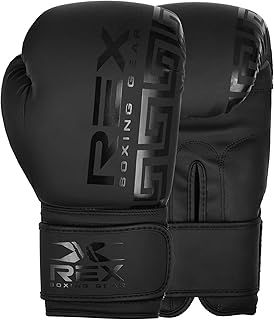 REX Sports Boxing gloves Muay Thai Pad gloves Sparring gloves MMA and Kick Boxing 02-08 OZ for Kids and 10-16 OZ for Adults