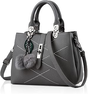 NICOLE & DORIS 2025 New Handbags for Women Fashion Ladies Handbags & Shoulder Bags Designer Top Handle Bag with Pompom