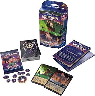 Ravensburger Disney Lorcana Trading Card Game for Adults and Kids Age 8 Years Up - Starter Deck A - Set 5: Shimmering Skies - Collectable TCG