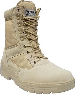 Savage Island Combat Boots Desert Suede