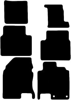 Carpet Car Mats For Nissan Qashqai +2 2007 to 2013 7 Seater 4 Piece Set Tailored Fit Floor Mat Complete Accessory Black Custom Fitted - All Weather, Anti-Slip Backing & Black Trim