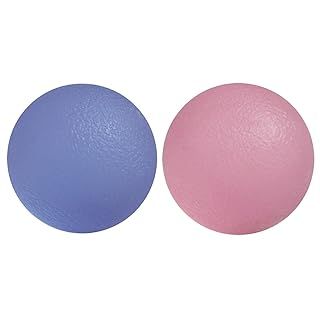 Stress Balls Hand Exercise Therapeutic Gel Ball Set of 2 Firm/Soft for Adults - Arthritis relief, stroke rehabilitation, grip strength, wrist support, stress ball