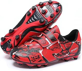Boys Football Boots Shoes Kids Girls FG/AG Soccer Athletics Sport Shoes Training Shoes Running Shoes Teenager Indoor Outdoor Football Shoes Sneakers for Unisex