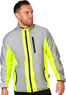 Hi Vis Reflective Cycling & Running Jacket. Fits Men & Women. High Visibility (Hi Viz) & VERY Reflective Outdoor Sports Jacket