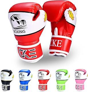 CKE Kids Boxing Gloves for Kids Boys Girls Junior Youth Toddlers Age 5-12 Years Training Boxing Gloves for Punching Bag Kickboxing Muay Thai