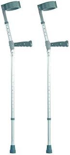 NRS Healthcare Double Adjustable Crutches with PVC Handle - Extra Long - Pair