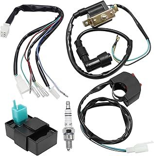 5 Wiring Loom Kill Switch Coil CDI Spark Plug Rebuild Kit Fit for 110CC 125CC 140cc Pit Bike