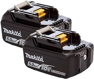 Makita Genuine BL1850B 18V 5.0Ah Battery Twin Pack for Makita DHP481Z, DHP458Z, DRT50ZJ, DSP600ZJ, DGA454Z, DJR187Z