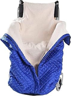 Windproof Heat Wheelchair Blanket Leg Blanket, Winter Wheelchairs Slip Bag Foot Bag Adults, Thickened Plush Knee Blanket for Wheelchair Users, Universal Fit Wheelchair Blanket for Blanket Drivers