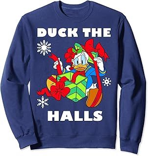 Disney Mickey And Friends Christmas Donald Duck The Halls Sweatshirt