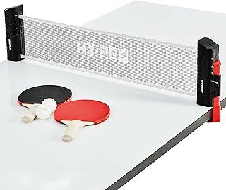 Hy-Pro Portable Table Tennis Ping Pong Set - Retractable Net 2 x Bats & 2 x Balls