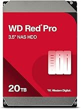 WD Red Pro 20TB NAS 3.5" Internal Hard Drive - 7200 RPM Class, SATA 6 Gb/s, CMR Recording Technology, 512MB Cache