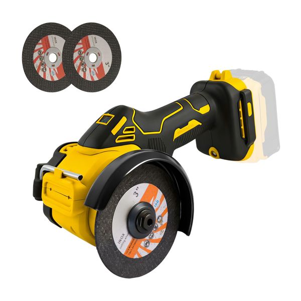 Mini Angle Grinder for DEWALT 18V 20V Batteries, 3-Inch Cordless Cut Off Tool 20000RPM Brushless Electric Grinding Tool with LED Light Compatible with DEWALT DCB181 DCB182(Tool Only)