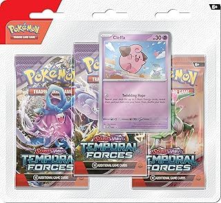 Pokémon TCG: Scarlet & Violet—Temporal Forces Triple Pack – Cleffa (3 Booster Packs & 1 Foil Promo Card)