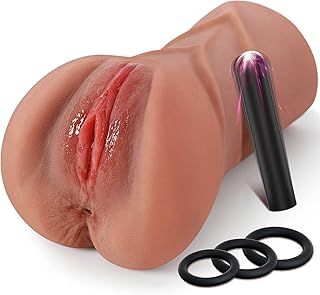 Kismloit 4in1 Male Sex Toys Penis Pump, Mens Sex Toys Masturbator 3D Realistic Textured Penis Enlarger Adult Toys Sex Toys4mens UK Stroker with 3 Penis Ring and Couple Bullet Penis Vibrator