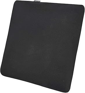 Amazon Basics Square Memory Foam Seat Cushion, 37.6 x 38 x 3 cm, Black