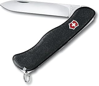Victorinox Sentinel Swiss Army Pocket Knife, Large, Multi Tool, 4 Functions, Large Locking Blade, Black