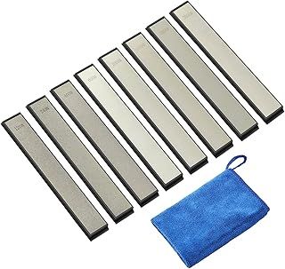IMAGE Diamond Sharpening Stones Set 8 Whetstones 120/240/400/600/1000/1500/2000/3000 Grit Sharpening Kit for Knife Sharpener