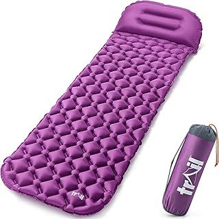Lightweight Sleeping Mat, Ultra Light Inflatable Camping Pad, Outdoor Hiking Backpacking Festival Air Mattress, Waterproof TPU, 190cm x 56cm x 5.5cm, 520g