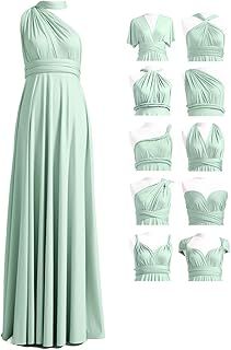 Multiway Bridesmaid Dresses, Infinity Dress with Bandeau, Multi Way Wrap Dress, Long, Plus Size, Prom Evening Gown Wedding Guest