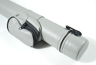 GREY Hard Tubular Cue Case for 2 Piece Snooker Pool Cue