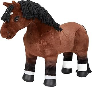 LeMieux Toy Pony Chancer For Kids - Bay Thoroughbred - Soft Coat - Flexible - Educational Toy - Suitable for Ages 3+