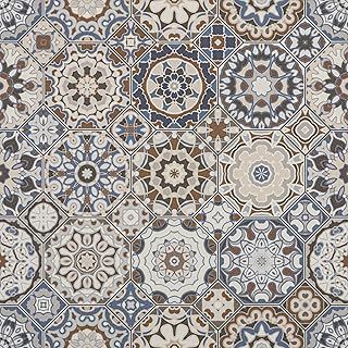 Vinyl Flooring Peel and Stick Floor Tiles Self Adhesive Floor Tile Vintage for Living room Bathroom Corridor 30x30 8pcs(0.72㎡)