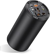 AC Laptop Power Bank, Dual 65W PD USB-C/27000mAh 100W Travel Laptop Charger, Fast Charging Battery Pack with LED Flashlight for MacBook, Acer, HP, Samsung, Dell, ASUS, Lenovo, Notebook, Drone, Camera