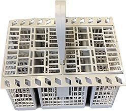 Spare Dishwasher Cutlery Basket [120 x 195 x 160 mm] – Adjustable Freestanding Cutlery Basket with Handle & Lid for Ariston Hotpoint, Whirlpool, Bosch, Neff – Kitchen Appliances