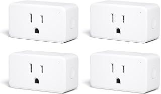 THIRDREALITY ZigBee Smart Plug 4 Pack with Real-time Power Monitoring,15A Outlet, Zigbee Repeater,ETL Certified,ZigBee Hub Required,Work with Home Assistant,Compatible Echo Devices and SmartThings