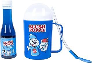 Slush Puppie Slushie Making Cup & Straw with Blue Raspberry Syrup. Make Your Own Frozen Slush Puppie. Set Includes A Vibrant Making Cup & Straw, 180ml Bottle Of Official Slush Puppie Syrup.