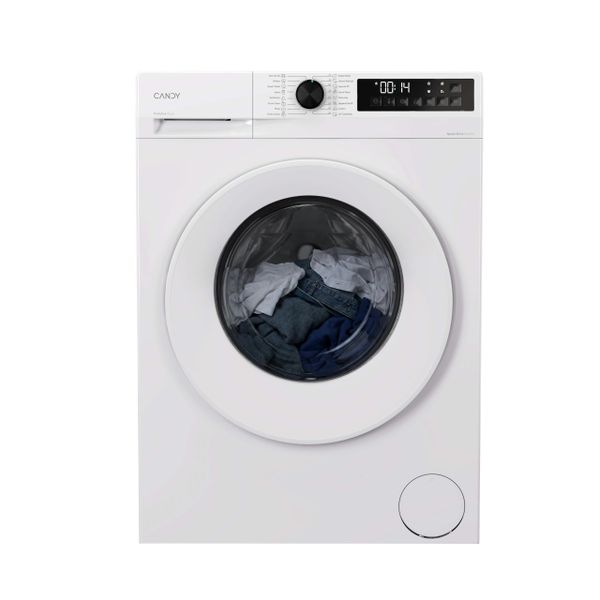 CANDY Quick Pro Washing Machine, 8kg Wash 1400 RPM, A-20 Energy Class, 16 Programmes, Mix-Power System, BuiltTo Last, White, 50x60x85 cm - GD 48S6-80