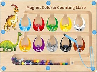 Dinosaur Toys for Boys, Toys for 3 4 5 Year Olds Boys & Girls Montessori Toddler & Baby Outdoor Toys Magnetic Color & Number Maze STEM Fine Motor Skills Xmas Gifts Stocking Fillers Birthday Gifts