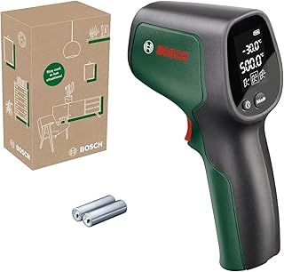 Bosch infrared thermometer UniversalTemp (-30°C...+500°C, easy and precise measurement, 3 predefined material groups, in E-Commerce cardboard box)