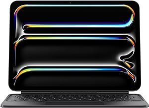 Apple iPad Magic Keyboard Case for iPad Pro 11-inch (M4), Great Typing Experience, Built-in Trackpad, Function Row, British English - Black 