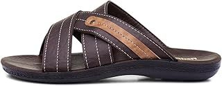 Red Fish Edgar Mens Dark Brown Mule Sandal