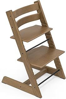 Tripp Trapp Chair from Stokke, Oak Brown - Adjustable, Convertible Chair for Toddlers, Children & Adults - Comfortable & Ergonomic - Made with Oak Wood