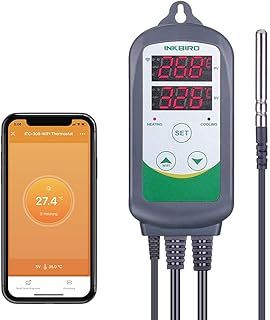 Inkbird Digital Wireless Thermostat, ITC-308-WiFi Temperature Controller Heating Cooling Remote Control