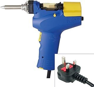 Hakko FR301 -22 Vacuum DeSoldering Pump Tool - Handheld Portable de soldering station gun with Carry Case 230V & UK Plug for electronics rework
