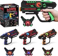 ArmoGear Infrared Laser Tag Guns and Vests - Laser Battle Mega Pack Set of 4 - Infrared 0.9mW