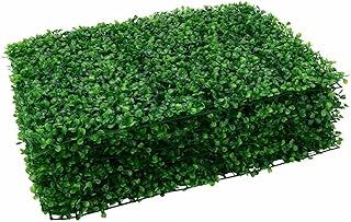Trintion 6pcs Artificial Leaves Hedge Panels 40x60cm Grass Plant Wall Panels Hedge Wall Panels Trellis Privacy Fence Ivy Leaf Screen Backdrop for Indoor Home Decoration Outdoor Garden Ornaments