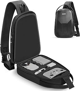 Mini 2 SE/4K Case - Waterproof Hard Travel Drone Sling Bag Backpack for DJI Mini 2 SE, 4K - 11 Pockets Compatible with Fly More Combo Accessories